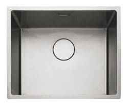 Rangemaster Kube Brushed Stainless steel 500 mm Inset or Undermount Kitchen Sink