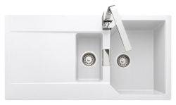 Rangemaster Mayon Granite 1.5 bowl Inset Kitchen Sink with drainer