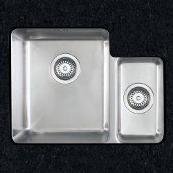 Clearwater Salsa Brushed Stainless steel 1.5 bowl L-Shape Undermount Kitchen Sink