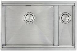 Clearwater Stark Smart Brushed Stainless steel 1.5 bowl Inset or Undermount Kitchen Sink - 740mm