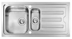 Clearwater Vivasilk Stainless Steel 1.5 Bowls & Inset Kitchen Sink - Stainless Steel