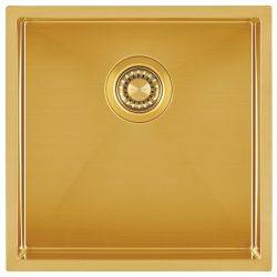 Clearwater Volta Brass Stainless steel 400 mm Inset or Undermount Kitchen Sink