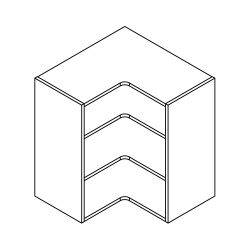 Flatpack Corner Wall Unit