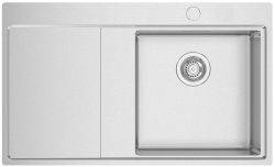 Clearwater Xeron Brushed Stainless steel 400 mm Single bowl Inset Kitchen Sink with drainer