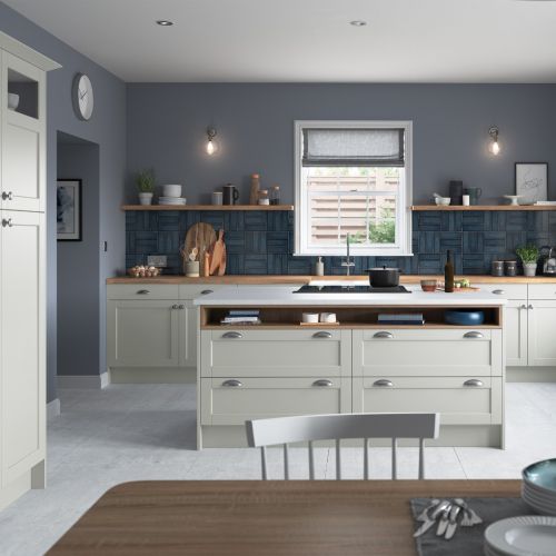 Shaker 12 Kitchen - Stock - Light Grey