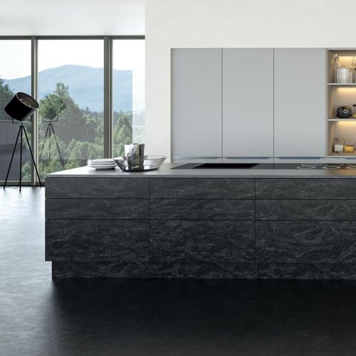Textured Slab Kitchen