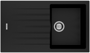 Clearwater Tivoli Granite 347 mm Single bowl Inset Kitchen Sink with drainer