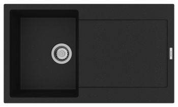 Clearwater Carina Granite 347 mm Single bowl Inset Kitchen Sink with drainer