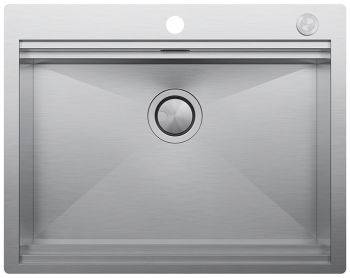 Clearwater Urban Smart Brushed Stainless steel 600 mm Inset Kitchen Sink