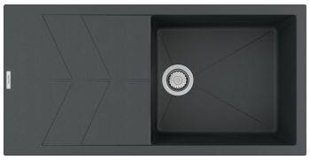 Clearwater Rio Granite 480 mm Single bowl Large Inset Kitchen Sink with drainer