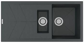 Clearwater Rio Granite 1.5 bowl Inset Kitchen Sink with drainer