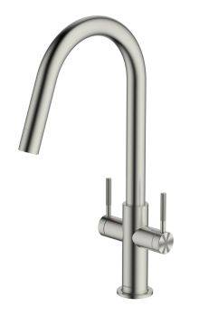 Clearwater Topaz, Dual Lever, J-Spout, Kitchen Mixer Tap