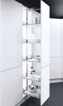 Vauth Sagel Tal Larder Pull Out Larder Unit - Artline Glass Sided Wire Baskets