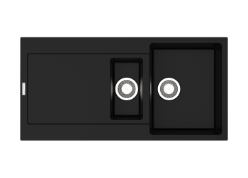 Clearwater Carina Granite 1.5 bowl Inset Kitchen Sink with drainer