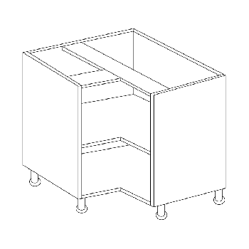 L Shaped Corner Base Unit