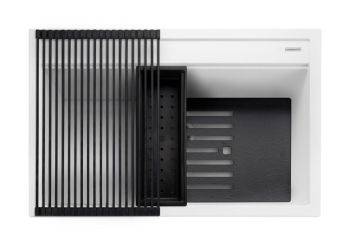 Rangemaster Prato Granite 726 mm Large Undermount Kitchen Sink