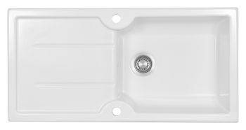 Clearwater Harmony 1000 Ceramic Single bowl Inset Kitchen Sink
