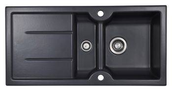 Clearwater Harmony Ceramic 1.5 bowls Inset Kitchen Sink