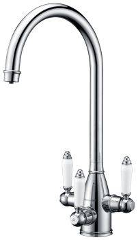 Clearwater Krypton TriSpa, Tri Lever, Swan Neck, 3-in-1 Filtered Water Kitchen Tap