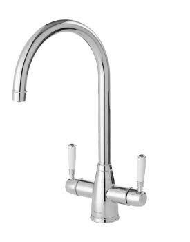 Clearwater Longdon 4, Dual Lever, Swan Neck, 4-in-1 Filtered Water & Instant Boiling Water Kitchen Tap
