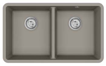 Clearwater Nova Quarex Granite Double bowl Inset or Undermount Kitchen Sink