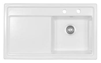 Clearwater Opus Ceramic Compact Single bowl Inset Kitchen Sink