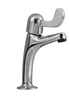 Hafele High Neck Pillar, Single lever, Low Spout, Polished chrome Kitchen Pillar Tap