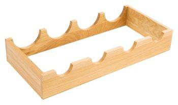 Wine Rack, Clear Lacquered European Oak