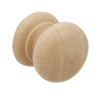 End Grain 34mm Oak Kitchen Door Turned Knob