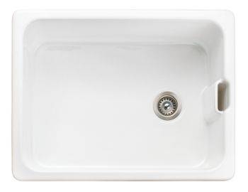 Rangemaster Farmhouse Belfast Ceramic 535 mm Undermount Kitchen Sink - CFBL595WH