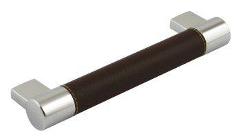Domino Leather Kitchen Door Bar Handle
