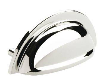 Cup Pull Handle, Brass, Fixing Centres 76 mm, Cotswold