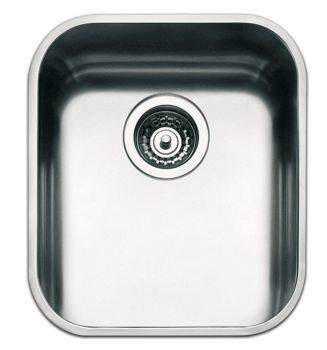 Smeg Alba Brushed Stainless steel 400 mm Undermount Kitchen Sink - UM40