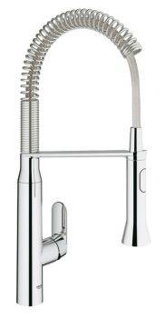 Grohe K7 Professional, Single lever, Polished chrome Spray Kitchen Tap