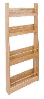 Storage Rack, Clear Lacquered European Oak
