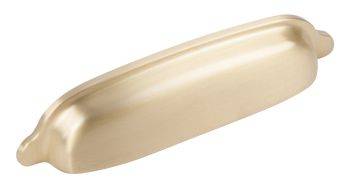 Delia Brass Kitchen Door Cup Pull Handle