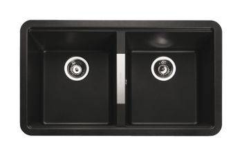 Rangemaster Paragon Granite Double bowl Undermount Kitchen Sink