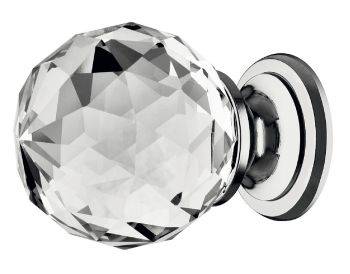 Harley Crystal glass Kitchen Door Knob