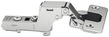 Hafele Metalla 310, 110 degree click on soft close kitchen cabinet hinge, for inset mounted doors - Nickel plated