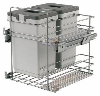 Kombi over extension - 500mm door, 2 bins - pull out kitchen cupboard bin