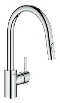 Grohe Concetto C-Spout Pull Out Spray Single Lever Mixer Tap