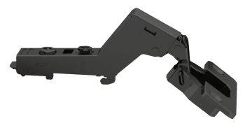 Hafele Metalla 310, 45 degree click on soft close kitchen cabinet hinge - Black Nickel Plated