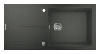 Grohe K400 Quartz composite 480 mm Single bowl Inset Kitchen Sink with drainer