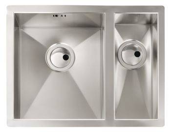 Abode Matrix R0 Stainless steel 1.5 bowl Undermount Kitchen Sink - AW5011-2