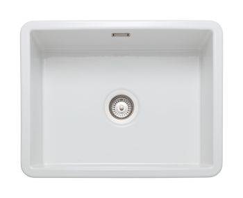 Rangemaster Rustique White Ceramic 536mm Undermount or Insetmount Kitchen Sink