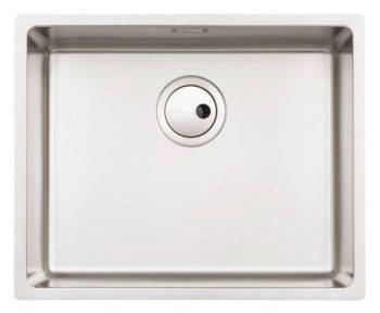 Abode Matrix R15 Brushed Stainless steel 500 mm Inset or Undermount Kitchen Sink