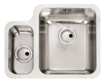 Abode Matrix R50 Brushed Stainless steel 1.5 bowl L-Shape Undermount Kitchen Sink