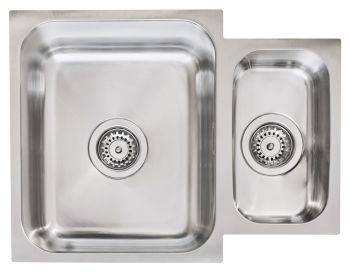 Hafele Christina Polished Stainless steel 1.5 bowl Undermount Kitchen Sink
