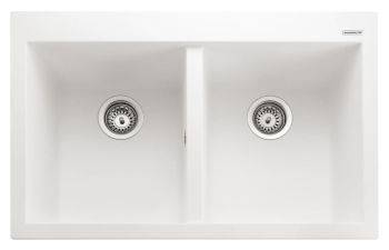 Double Bowl Insetmount Sink, Igneous Granite, Rangemaster Oridian