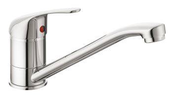 Leisure Aquaflow 3, Single lever, Low Spout, Chrome Kitchen Mixer Tap